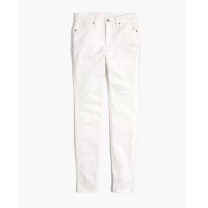 Madewell 9" Mid-Rise Skinny Jeans in Pure White